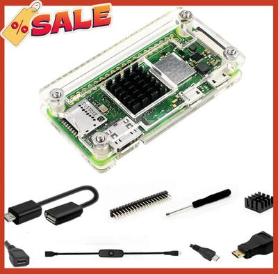 Raspberry Pi Zero 2 W Case Kit with Raspberry Pi Zero 2 W Case Power Supply - Image 1 of 4