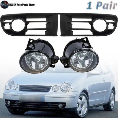 Cubierta de rejilla de faros antiniebla 4 piezas para Volkswagen Polo 9N 2004-2006 Foto 1 de 4