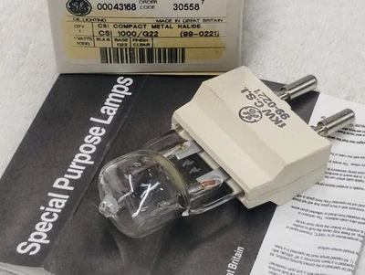 GE CSI Bombilla Compacta de Halogenuros Metálicos 1000W G22 Base 99-0221 HMI Lámpara de Estudio NUEVA Foto 1 de 4