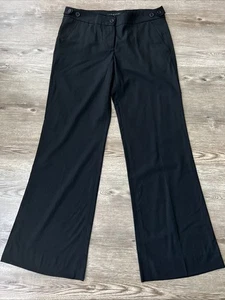 Pantalone donna Theory bootcut lana elasticizzato 8 lunghezza intera vita regolabile bottoni - Foto 1 di 15