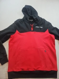 Sudadera con Capucha Polaris Racing Para Hombre XL Negra Roja 1/4 Cremallera Pullover Sudadera con Capucha - Imagen 1 de 15