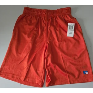 RUSSELL Lined Mesh Men's Shorts Pockets Burnt Orange S NWT - Picture 1 of 5