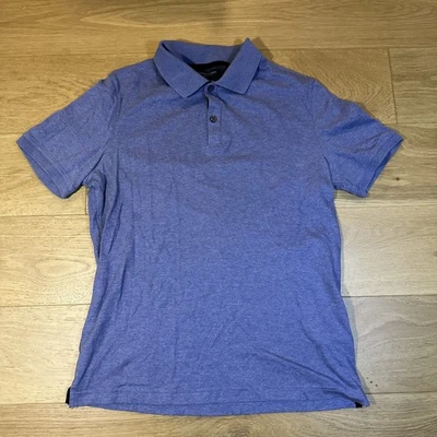 Banana Republic 豪华触感短袖 Polo 男式 M(44-46) 蓝色标准版型 — 第 1/4 张图片