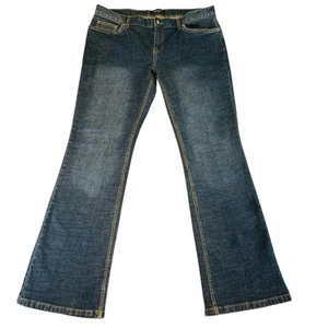 Vintage Daisy Fuentes Jeans Womens 14 Dark Wash Boot Cut Jeans Y2K 90s - Picture 1 of 10
