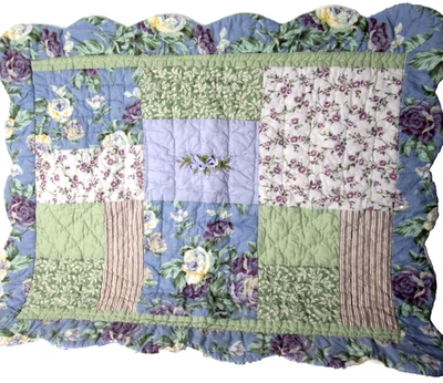 Fundas de almohada acolchadas vintage Sunham Home 2 tamaño estándar Cottagecore 20"X26" Foto 1 de 4