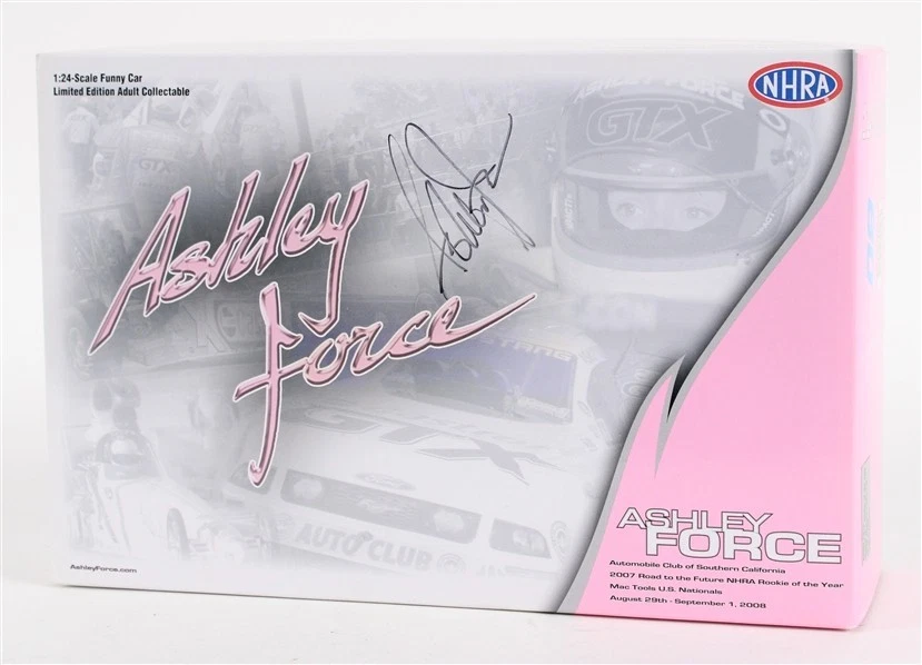 Ashley Force 2008 autografiado escala 1:24 novato Mustang coche divertido nuevo en caja JSA LOA Foto 1 de 1