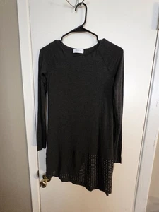 Vestido para mujer Bailey 44 gris manga larga con detalle de remaches talla XS dobladillo crudo - Imagen 1 de 6