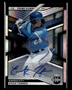 Erick Torres 2023 Elite Extra Edition Prime Numbers A Auto 160/200 - Picture 1 of 2