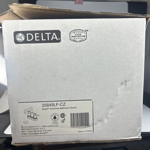 Delta Nicoli Centerset Brushed Gold Bathroom Faucet Sprayer 25849LF-CZ MSRP $136 - Picture 1 of 11