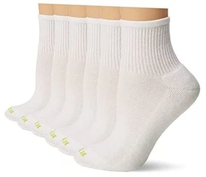 Women's Mini Crew Sock 6-Pack One Size White - Picture 1 of 6