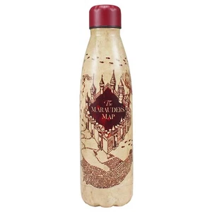 Harry Potter Water Bottle Marauders Map Metal Double Walled 500ml - Picture 1 of 6