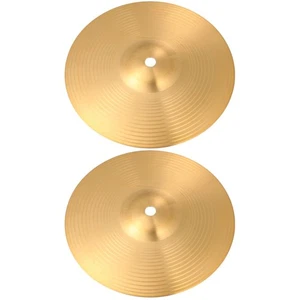 2 Count Drum Cymbals Baby Child Traditional Ride Symbols for Drums - Picture 1 of 12