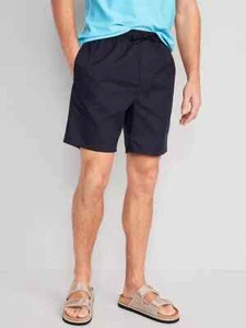 Nuevos con etiquetas Pantalones cortos de tabla de badar liso azul marino antiguo 7 pulgadas entrepierna para hombre M L - Imagen 1 de 1