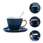  Espresso Mugs Coffee Cup with Saucer Breakfast Heart-shaped