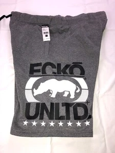 Ecko Unltd. Men's Grey Marled Fleece Sweatshorts Size 4XL Inseam 13" - Picture 1 of 5