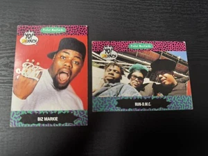 Yo! MTV Raps Hip-Hop MusiCards Trading Cards 1991 Vintage Rap Biz M &RunDMC (2) - Picture 1 of 8
