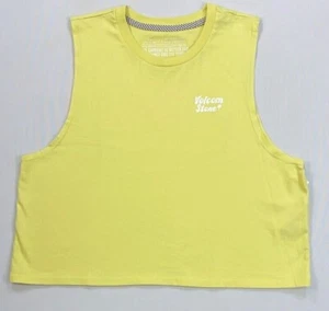 Women's Junior's Volcom Crop Sleeveless Shirt - Picture 1 of 2