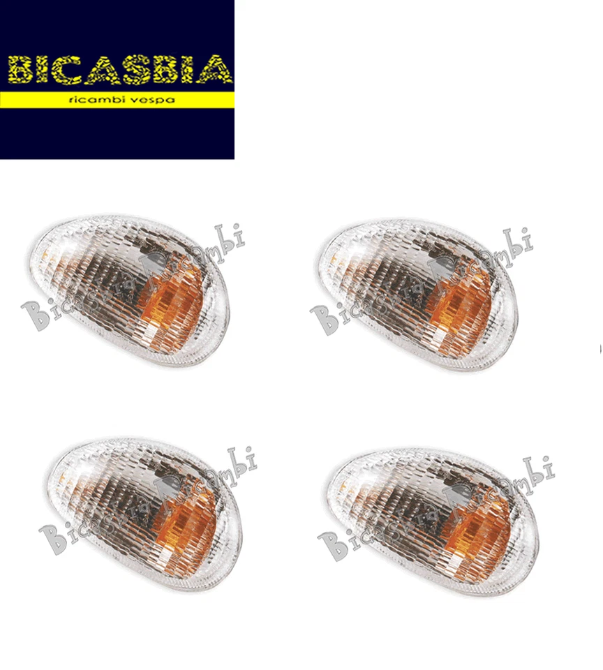5397 - Kit 4 Flecha Blanca Delantera Y Trasera Vespa 50 125 150 Et2 Et4 - Imagen 1 de 1