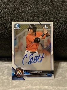 CONNOR SCOTT 2018 BOWMAN CHROME DRAFT 1ST BOWMAN ON CARD AUTO AUTOGRAPH #CDA-CSC - Picture 1 of 2