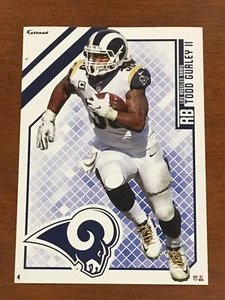 Todd Gurley II Los Angeles Rams mit Logo 2018 NFL Fathead Mini /Tradeable #4 NEU - Bild 1 von 2