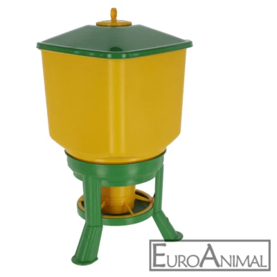 Futterautomat 30kg/40kg Geflügel Hühner Puten Futterspender Futtertrog mit Füßen - Bild 1 von 2