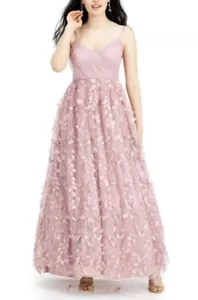 Vestido Trixxi Rosa Correa de Espagueti Largo Completo Baile de graduación Ajuste Acampanado Talla 3 🩷NUEVO🩷 - Imagen 1 de 12