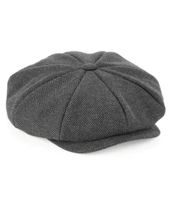 PEAKY BLINDERS STYLE NEWS BOY BAKER BOY CAP HAT PAPER BOY 8 PIECE HGB628BTC - Picture 1 of 7