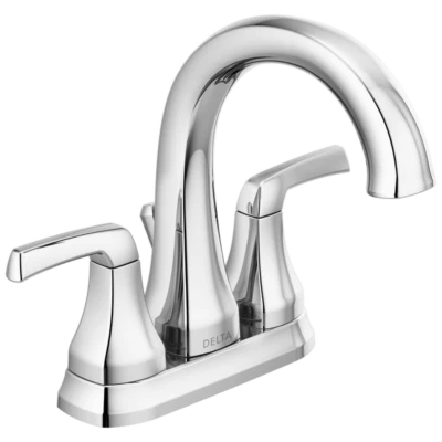 Delta Portwood 2手柄浴室龙头镀铬认证翻新 — 第 1/4 张图片