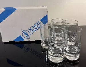 (6) Vintage Shot Glasses Schott Zweisel Tritan Germany Barware Crystal Sniffer - Picture 1 of 15