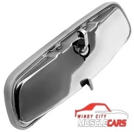 1963-64 Chevrolet Impala 8 день / ночь зеркало заднего вида с нержавеющей задней - Изображение 1 из 2