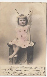 Greetings; Frohliche Weihnachten, Happy Christmas PPC, 1904, To Lomax, Castle D - Picture 1 of 2