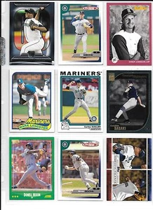 Mark Lankston plus 8 more Mariners baseball card lot - Picture 1 of 1