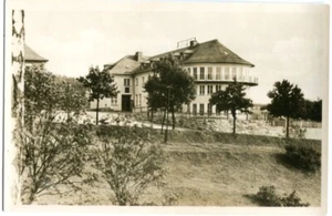 Cartolina fotografica SAALBURG Kr. SCHLEIZ FDGB-Casa vacanze anni 50 - Foto 1 di 1