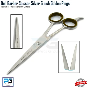 Barber Hairdressing Scissor Dull Barber Shears Hair Salon Cutting 6" Scissors - Picture 1 of 8
