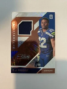 2016 Panini Unparalleled CJ Prosise Jersey Rookie (Seahawks) #RM-CP 209/299 - Picture 1 of 6