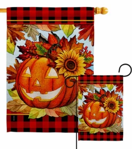 Jack O Ramo Jardín Bandera Halloween Otoño Decorativo Regalo Patio Casa Banner - Imagen 1 de 17