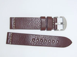 RIOS1931 Genuino Vintage Cuero de Vaca Correa 20 mm Caoba Birmingham - Imagen 1 de 2