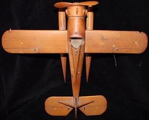 Great 1930's Hand Carved Seaplane - Picture 1 of 4