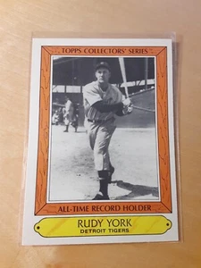 1985 Topps Collector's Series #43 RUDY YORK Detroit Tigers Baseball Card, (NM) - Picture 1 of 2