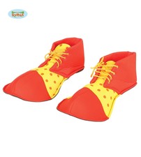 GUIRCA Copriscarpe rosso e giallo clown pagliaccio adulto mod. 17539