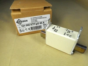 WEBER NH000 KTF/gG 63A fuse (NIB) - Picture 1 of 3