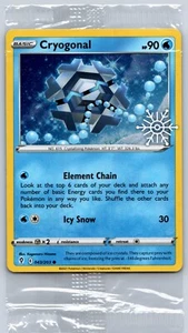 Cryogonal Holiday Calendar 2023 - Evolving Skies Cosmos Holo Pokemon Card SEALED - Picture 1 of 2