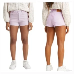 Levis Ribcage pantaloncino donna 28 viola taglio alto 778790054 - Foto 1 di 5