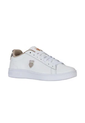 K-Swiss Court Shield II Sneakers Da Donna Sportive 94412-918-M Bianche - Immagine 1 di 4