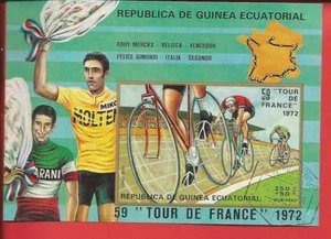 Tour de Francia 1972 Ciclista Bloque 73 Guinea Ecuatorial - Imagen 1 de 1