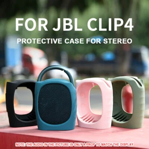 Silicone Dustproof Protective Cover For Jbl Clip 4 Blue-Tooth Speaker Case Shell - Zdjęcie 1 z 15