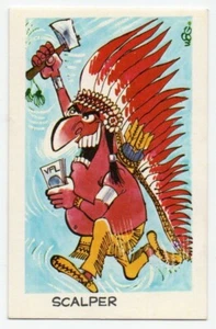 1973 Sunicrust Weg's Footy Funnies SCALPER (Blue Back) - Picture 1 of 2