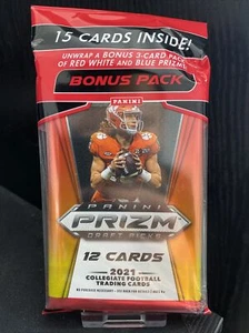 2021 Panini Prizm Draft Picks NFL Football Cello Fat Value Pack - 12 Cards *UK* - Picture 1 of 2