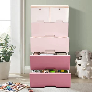 Plastic Drawers Dresser Storage Cabinet Dresser Organizer with Drawers - Picture 1 of 24