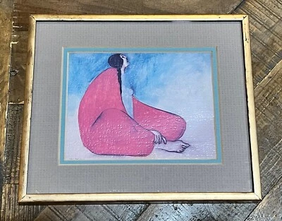 R.C. Gorman Navajo Indian Artist Denver Rose Lithograph Framed - Image 1 of 4